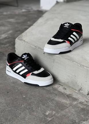 Adidas drop step black orange  plads002