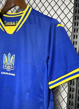 Футболка сборной украины джома футбольная форма joma синяя с картой украинская...