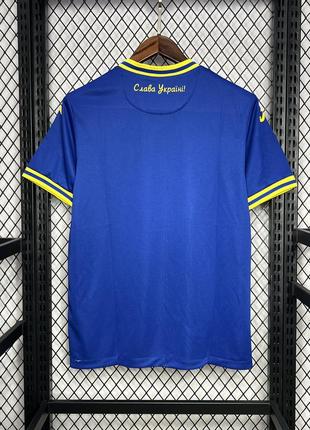 Футболка сборной украины джома футбольная форма joma синяя с картой украинская...