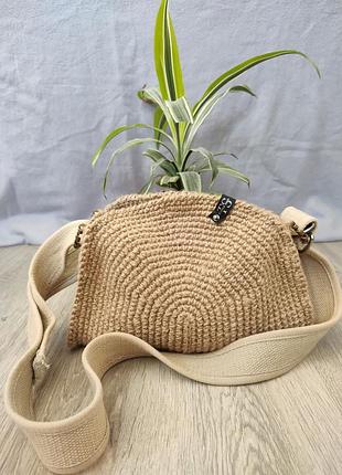 Сумка крос-боді ручної роботи в'язана гачком