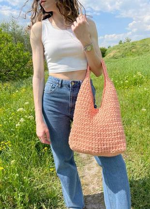 Вязаная cумка крючком handmade