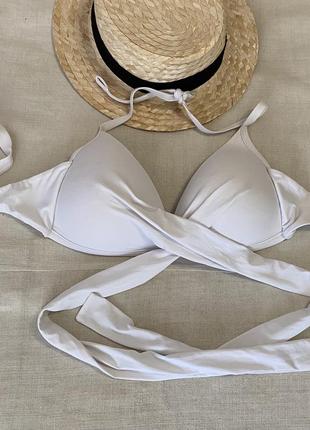 Calzedonia базовый белый верх от купальника