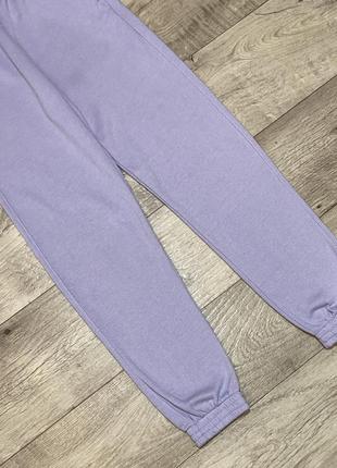 Лиловые спортивные штаны на флисе h&m, р.xxs-s4 фото