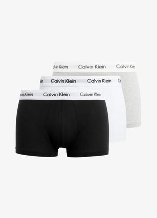 Комплект чоловічих трусів боксерів calvin klein low rise trunks