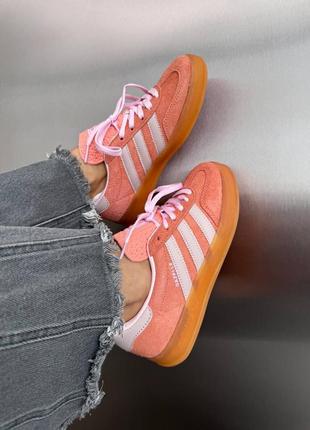 Кеды адидас газель персиковые adidas gazelle peach gum