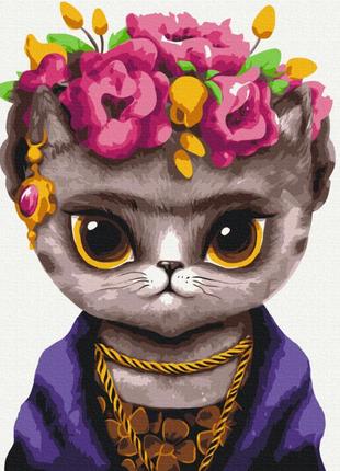Картина по номерам "киса фрида" © марианна пащук brushme bs53119 40x50 см