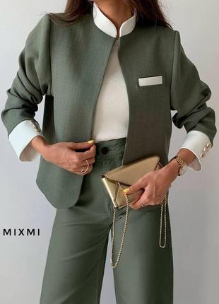 Костюм на подкладке пиджак брюки цвета: слива, беж, голубой, кэмел