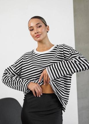 Тельник в черную полоску