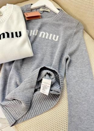 Свитер в стиле miu miu
