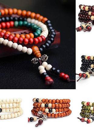 Браслет на удачу четки будда 108 бусин