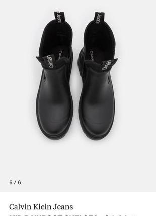 Женские челси резинкав стиля mid rainboot chelsea calvin YW0YW00747 klein jeans ywoyw01034🤩3 фото