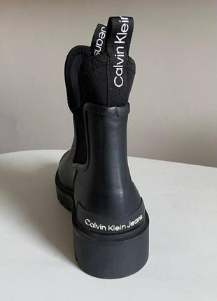 Женские челси резинкав стиля mid rainboot chelsea calvin YW0YW00747 klein jeans ywoyw01034🤩10 фото