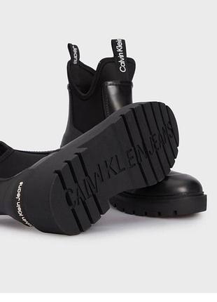 Женские челси резинкав стиля mid rainboot chelsea calvin YW0YW00747 klein jeans ywoyw01034🤩5 фото