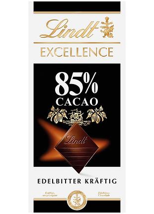 Шоколад lindt excellence dark chocolate 85% cacao 100g
