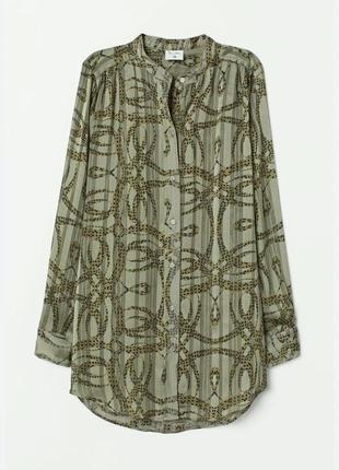 Блузка h&m длинное платье с завязками из вискозы