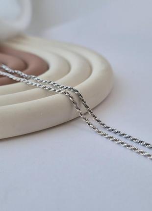 Срібний ланцюжок ланцюг круглий жгут 60 см срібло 925 проби 5.70г 802р2/60