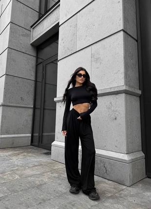 Костюм із віскози топ і брюки