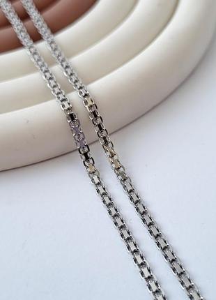 Срібний ланцюжок ланцюг плоский бісмарк 45 см срібло 925 проби 4.30г 065р1/45