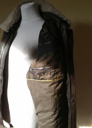 Куртка зимняя мужская кожаная c&a р. l