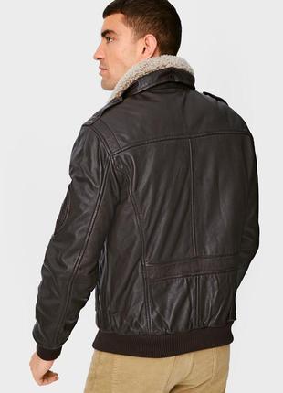 Куртка зимняя мужская кожаная c&a р. l