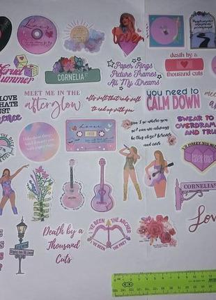 Taylor swift lover набір наклейок стікерів тейлор свіфт наклейки стикер