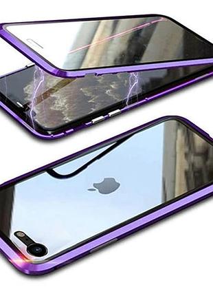 Чехол mimgoal case magnetic full glass 360 для iphone 7/8/se 2020/2022