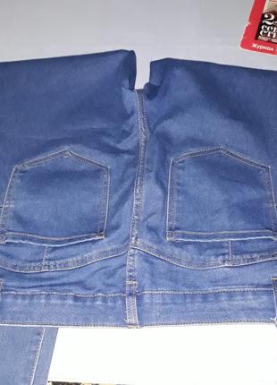 Джинси джинсі розмір 50/16 стрейчеві стрейч denim сині скіні5 фото