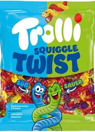 Мармелад trolli squiggle twist sauer 150g