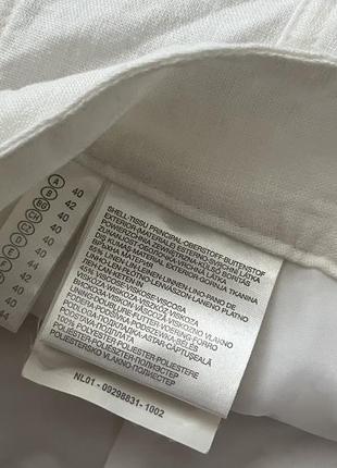 Белая юбка лён 3