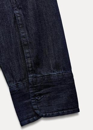 Джинсова сорочка trf з вирізом8 фото