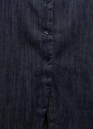 Джинсова сорочка trf з вирізом7 фото