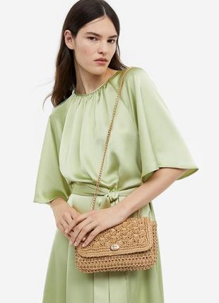 Новая сумка, сумочка h&m из бумажной соломки