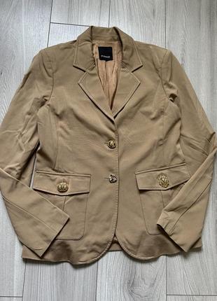 Жакет беж pinko оригінал піджак класичний блейзер брендовий