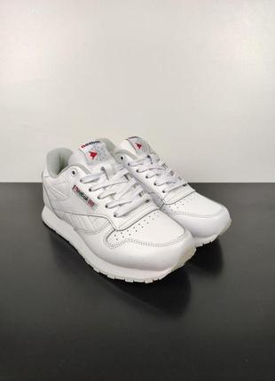 Кросівки жіночі підліткові reebok classic white 37-41
