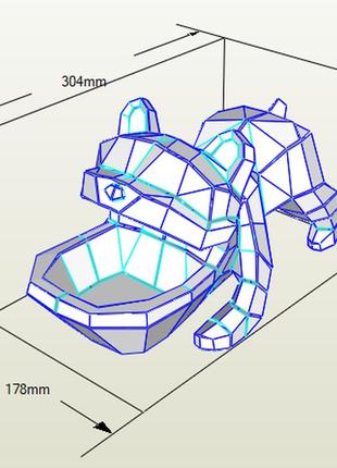 Paperkhan конструктор из картона собака пес оригами papercraft 3d фигура развивающий набор антистресс2 фото