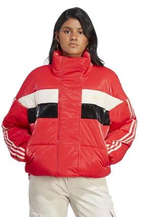 Adidas originals куртка красная пуфер оригинал