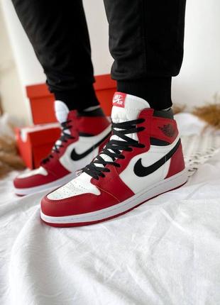 Nike air jordan 1 retro high red white black