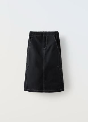 Zara модна довга спідниця для дівчинки юбка міді