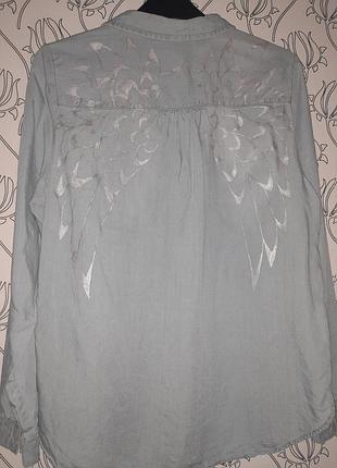 Рубашка с росписью крыла