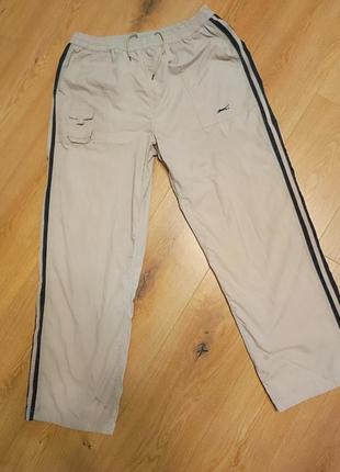 Брюки брюки брюки мужские бежевые широкие man, размер m l xl