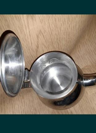 Чайник индукционный металлический заварочнный с рисунком арабский