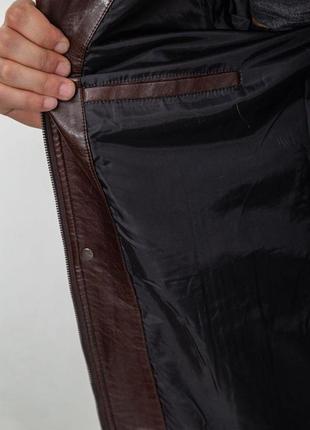 Куртка мужская демисезонная экокожа, цвет коричневый, 243r17036 фото