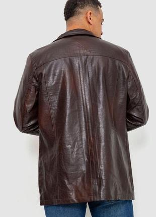 Куртка чоловіча демісезонна екошкіра, колір коричневий, 243r17034 фото