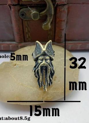 Намисто для темляка або бороди у вигляді деві джонс, пірати карибського моря2 фото
