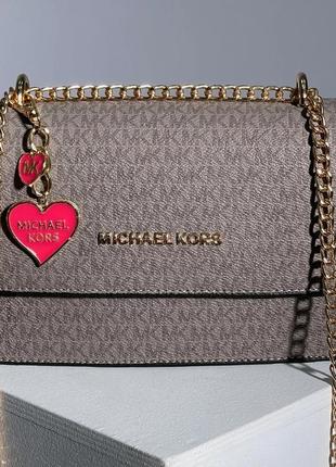 Michael kors mini bag grey 21 х 14 х 6 см