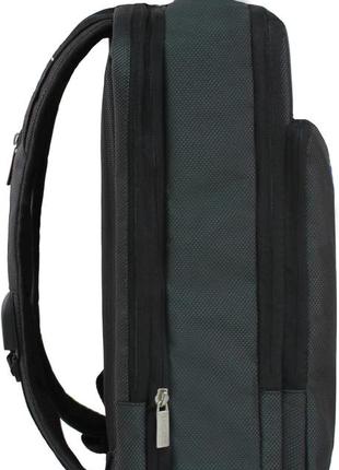 Мужской городской рюкзак для ноутбука чорний 16 л. с плотной спинкой, рюкзак мужчине на каждый день2 фото