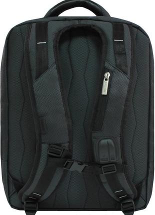 Мужской городской рюкзак для ноутбука чорний 16 л. с плотной спинкой, рюкзак мужчине на каждый день4 фото