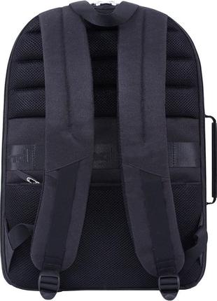 Мужской рюкзак городской для ноутбука keeper 14 л. рюкзак черного цвета деловой, каркасный3 фото