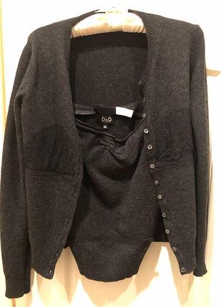 Костюм d&g, двійка, топ і кардиган
