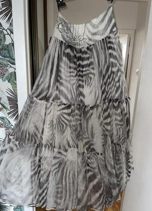 Кутюрна шовкова спідниця philipp plein р м